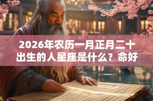 2026年农历一月正月二十出生的人星座是什么?命好吗? 2026年农历一月正月二十出生的人星座是什么?命好吗?