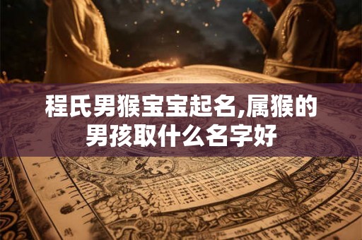 程氏男猴宝宝起名,属猴的男孩取什么名字好