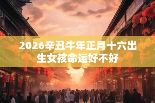 2026辛丑牛年正月十六出生女孩命运好不好