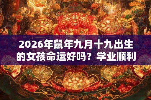 2026年鼠年九月十九出生的女孩命运好吗？学业顺利吗？