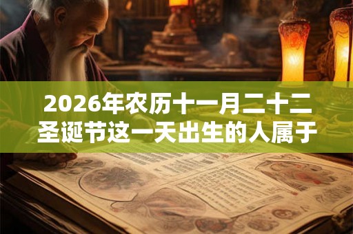 2026年农历十一月二十二圣诞节这一天出生的人属于什么星座