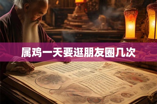 属鸡一天要逛朋友圈几次