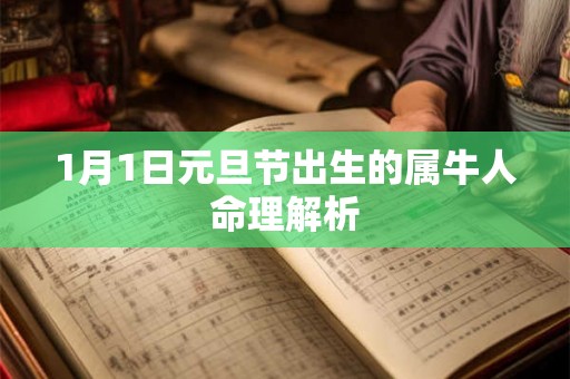 1月1日元旦节出生的属牛人命理解析