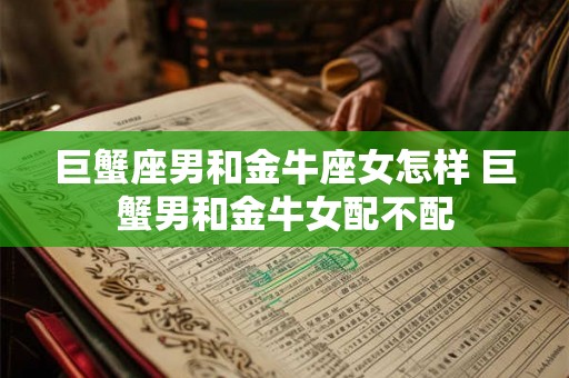 巨蟹座男和金牛座女怎样 巨蟹男和金牛女配不配 巨蟹座男和金牛座女怎样 巨蟹男和金牛女配不配