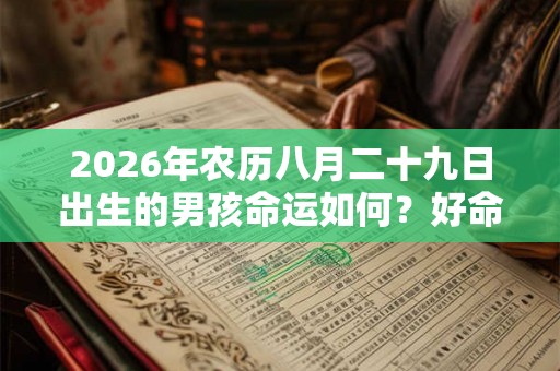 2026年农历八月二十九日出生的男孩命运如何？好命吗？