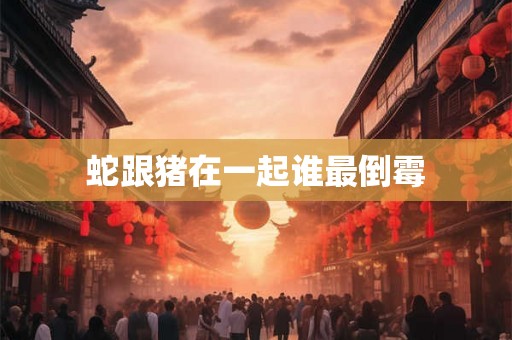 蛇跟猪在一起谁最倒霉