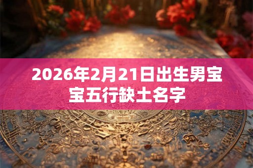 2026年2月21日出生男宝宝五行缺土名字