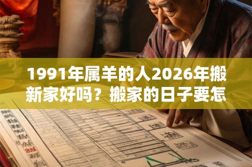 1991年属羊的人2026年搬新家好吗？搬家的日子要怎么挑？