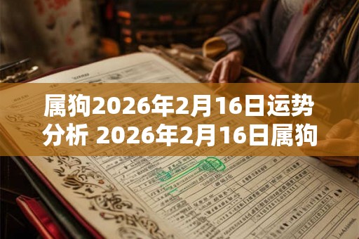 属狗2026年2月16日运势分析 2026年2月16日属狗运势分析
