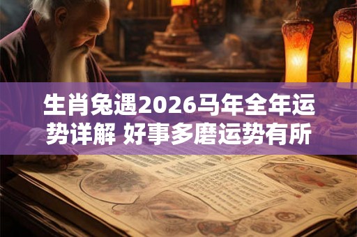 生肖兔遇2026马年全年运势详解 好事多磨运势有所好转