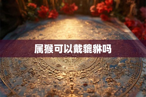 属猴可以戴貔貅吗