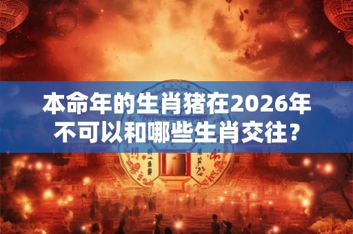 本命年的生肖猪在2026年不可以和哪些生肖交往？