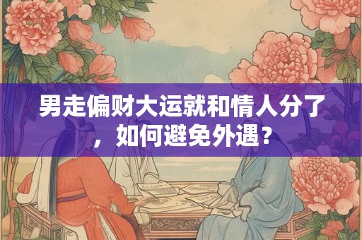 男走偏财大运就和情人分了,如何避免外遇? 男走偏财大运就和情人分了,如何避免外遇?