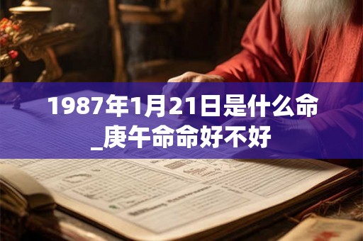 1987年1月21日是什么命_庚午命命好不好
