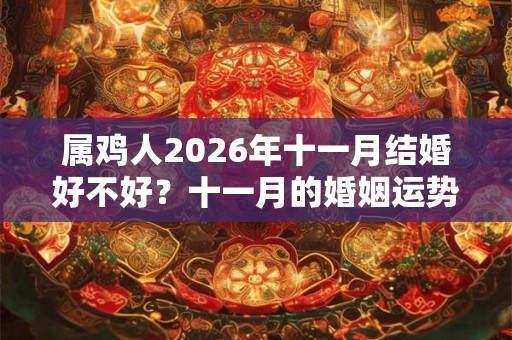 属鸡人2026年十一月结婚好不好?十一月的婚姻运势如何? 属鸡人2026年十一月结婚好不好?十一月的婚姻运势如何?