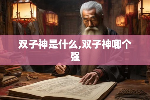 双子神是什么,双子神哪个强