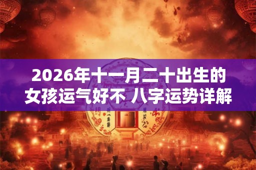 2026年十一月二十出生的女孩运气好不 八字运势详解
