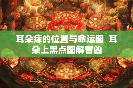 耳朵痣的位置与命运图 耳朵上黑点图解吉凶 耳朵痣的位置与命运图 耳朵上黑点图解吉凶