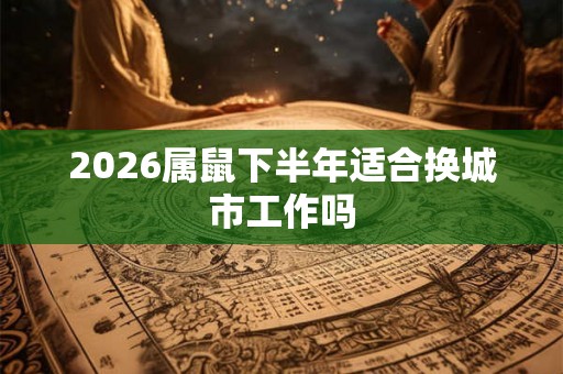 2026属鼠下半年适合换城市工作吗