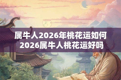 属牛人2026年桃花运如何 2026属牛人桃花运好吗