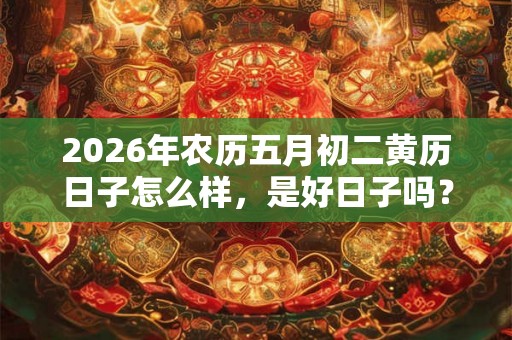 2026年农历五月初二黄历日子怎么样，是好日子吗？