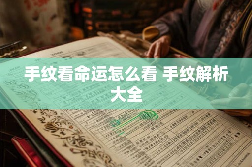 手纹看命运怎么看 手纹解析大全 手纹看命运怎么看 手纹解析大全