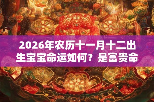2026年农历十一月十二出生宝宝命运如何?是富贵命吗? 2026年农历十一月十二出生宝宝命运如何?是富贵命吗?