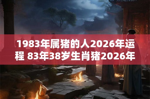 1983年属猪的人2026年运程 83年38岁生肖猪2026年运势