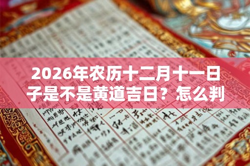 2026年农历十二月十一日子是不是黄道吉日？怎么判断？