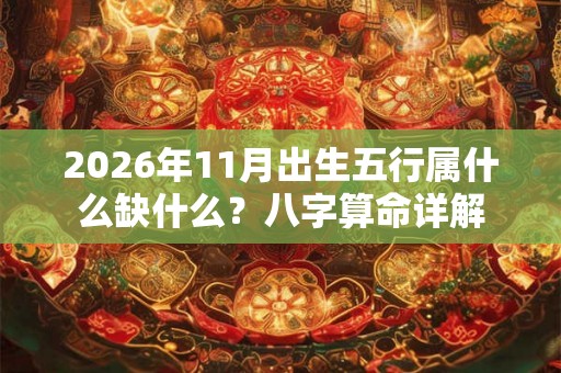 2026年11月出生五行属什么缺什么？八字算命详解