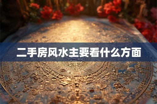 二手房风水主要看什么方面