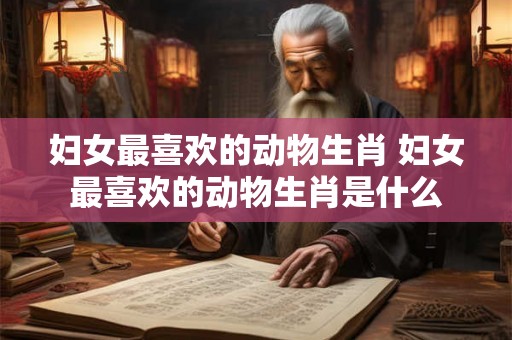 妇女最喜欢的动物生肖 妇女最喜欢的动物生肖是什么