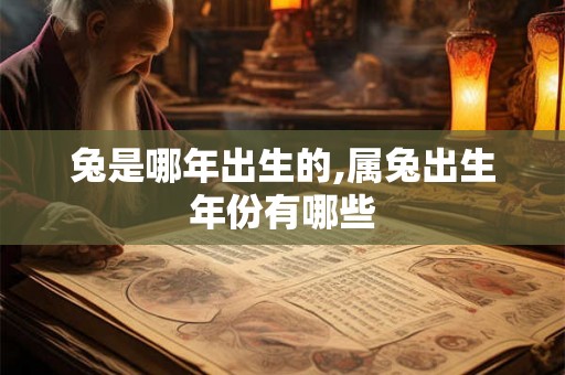 兔是哪年出生的,属兔出生年份有哪些