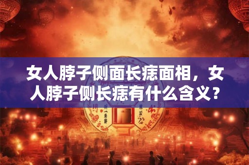 女人脖子侧面长痣面相，女人脖子侧长痣有什么含义？