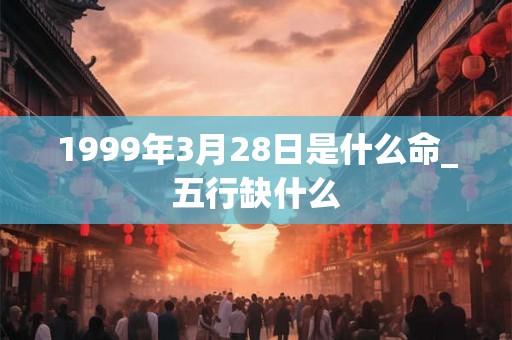 1999年3月28日是什么命_五行缺什么