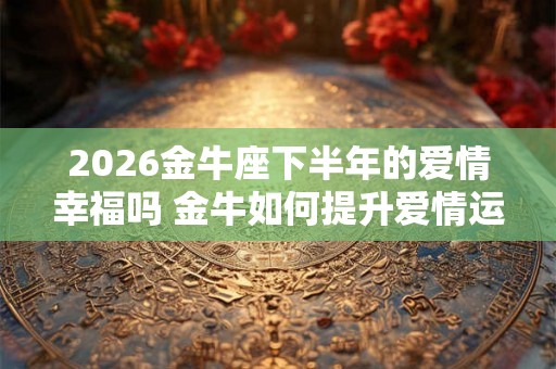 2026金牛座下半年的爱情幸福吗 金牛如何提升爱情运