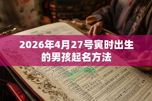 2026年4月27号寅时出生的男孩起名方法