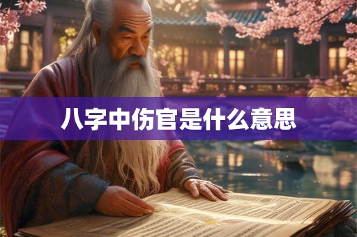 八字中伤官是什么意思