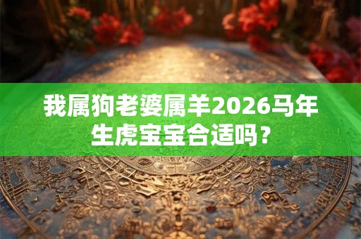 我属狗老婆属羊2026马年生虎宝宝合适吗？