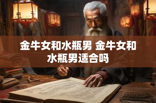 金牛女和水瓶男 金牛女和水瓶男适合吗