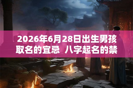 2026年6月28日出生男孩取名的宜忌  八字起名的禁忌