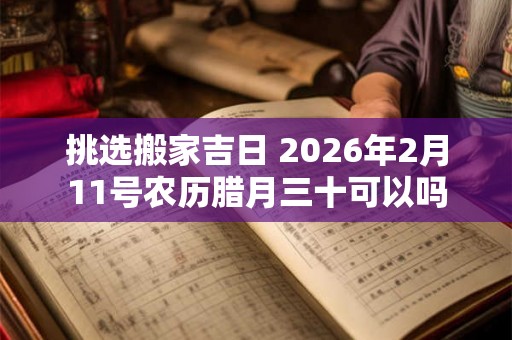 挑选搬家吉日 2026年2月11号农历腊月三十可以吗