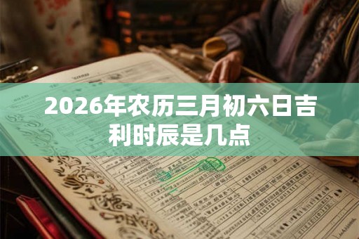 2026年农历三月初六日吉利时辰是几点 2026年农历三月初六日吉利时辰是几点