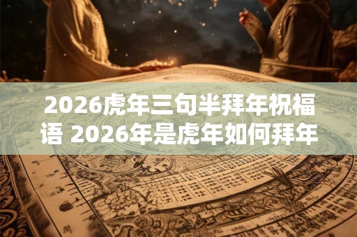 2026虎年三句半拜年祝福语 2026年是虎年如何拜年送祝福