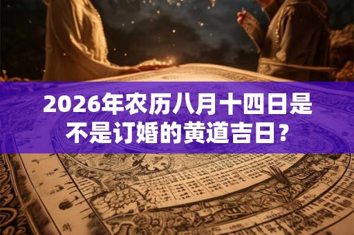 2026年农历八月十四日是不是订婚的黄道吉日？