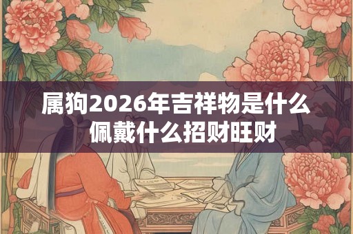 属狗2026年吉祥物是什么  佩戴什么招财旺财