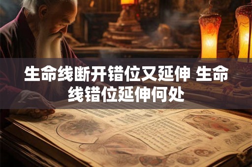 生命线断开错位又延伸 生命线错位延伸何处