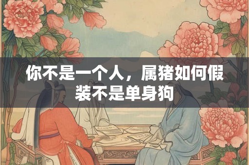 你不是一个人，属猪如何假装不是单身狗
