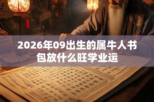 2026年09出生的属牛人书包放什么旺学业运