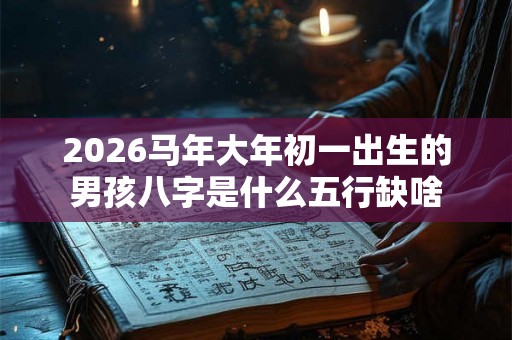 2026马年大年初一出生的男孩八字是什么五行缺啥